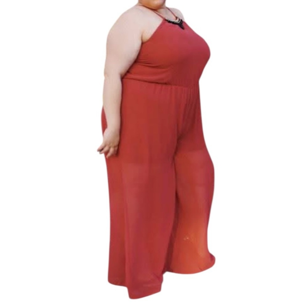 Elegant Red Jumpsuit